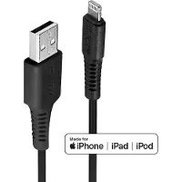 Lindy 31322 USB-kabel USB 2.0 USB-A stekker, Apple Lightning stekker 3.00 m Zwart