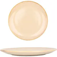 Bonna Dessertbord sand hygge porselein 21 cm set van 6