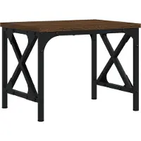 vidaXL Printerstandaard 40x30x31 cm bewerkt hout bruin eikenkleur