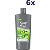 Dove 6x Douchegel - 700ml - men care - refreshing extra fresh