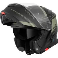 Bogotto H271 Taog Bluetooth Helm Zwart Groen Maat S