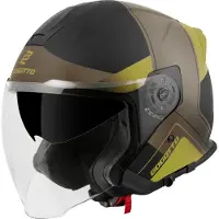 Bogotto H586 City-B Zwart Bruin Goud Jethelm Maat S