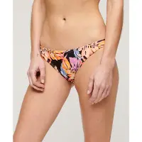 Superdry Klassiek Bikinibroekje met Print Zwart Grootte: 36