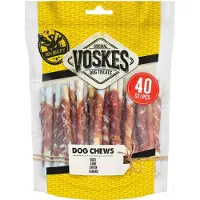 Voskes Rawhide Eend - Rund Sticks - 15 x 400 gr - Voordeelverpakking