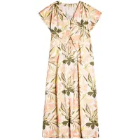 Roxy Dynamite Girl Again Midi-jurk Met Korte Mouwen