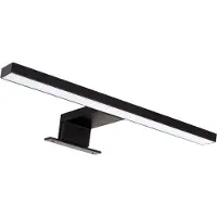 Strühm ROXANA LED Spiegelverlichting - Badkamer Lamp - Schilderijverlichting - Rechthoek 5W - 530 Lumen - 4100K Daglicht wit - Zwart - 300 mm - IP44
