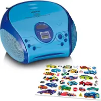Lenco SCD-24BU kids - Draagbare stereo FM radio met CD-speler - Blauw