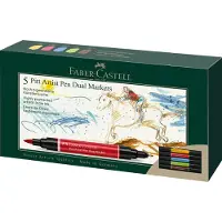 Faber-Castell tekenstift - Pitt Artist Pen - duo marker - 5 stuks - FC-162005