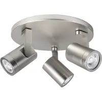 Highlight Opbouwspot Halo Spot nikkel 3-lichts rond