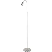 Highlight Touchy Metal LED Vloerlamp | 1x G9 Max 40W 315lm | 3-staps dimbaar | Nikkel mat