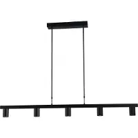 Masterlight Hanglamp Bounce 5lichts zwart 130 cm