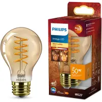 Philips LED lamp E27 | Peer A60 | WarmGlow | Amber | Filament | 2200-2700K | 7W (50W)