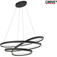 Cinque hanglamp Ciola mat zwart