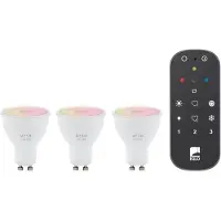 Eglo Slimme Ledspot Aanpasbaar Wit Licht Gu10 4,9w 3 Stuks Met Afstandsbediening