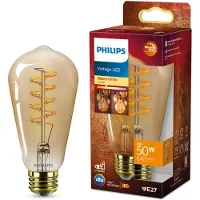 Philips LED lamp E27 | Edison ST64 | WarmGlow | Amber | Filament | 2200-2700K | 7W (50W)