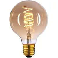 Highlight E27 Filamentlamp LED - Globe 95 - 9W dimbaar - Amber