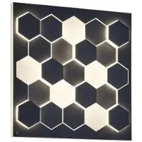 Cinque wand – plafond lamp Cifavo zwart klein