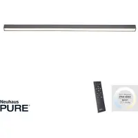 Pure Strakke plafondlamp Pure Lines Straight antraciet