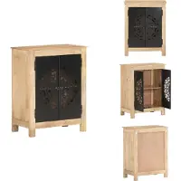 vidaXL Dressoir - Dressoirs - Kast - Kasten - Dressoir 60x35x75 cm massief mangohout