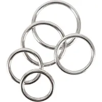Bad Kitty - metalen penisring set - 5-delig