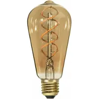 Highlight E27 Edisonlamp LED - 9W dimbaar - Amber
