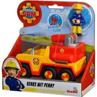 Simba Brandweerman Sam Venus Brandweerauto met Jenny Figuur