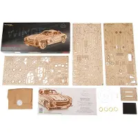 Ugears Houten 3D Model - Winged Sports Coupe