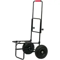 Outdoor Folding Simple Surfcasting Cart Zilver