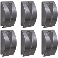 QUVIO Handdoekenhouder zelfklevend rvs set van 6