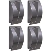 QUVIO Handdoekenhouder zelfklevend rvs set van 4