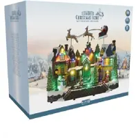Nampook Huis led vliegende slee 39 cm kerstversiering