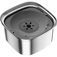 Vulpes goods Drinkbak Hond - Waterbak voor Honden - Anti Knoei - Vermindert slobberen - RVS - Onderweg - 3L