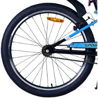 Volare sportivo kinderfiets - jongens - 24 inch - zwart blauw - twee handremmen