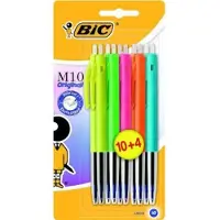 BIC M10 Orignal Fashion Colors - Balpen - Medium Punt (1mm) - Pennen - Blauwe Inkt - Pen - 14 Stuks