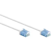 Goobay UTP CAT6a slimline netwerkkabel | LSZH | wit | 7,5 meter