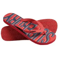 Superdry Teenslippers antraciet / rood