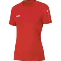 Jako Team Shirt Dames Rood - Wit 38