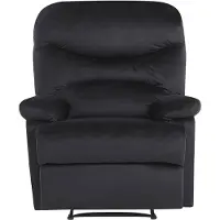 Beliani ESLOV - TV-fauteuil - Zwart - Fluweel