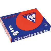 Clairefontaine Trophée Intens | gekleurd papier | A4 | 120 g | 250 vel | koraalrood