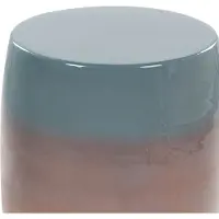 Beliani FRAGUITA - Bijzettafel - Goudbruin/Blauw - Ijzer