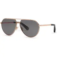 Philipp Plein Zonnebril SPP007V 64/12/145 Glanzend roségoud met semi-glanzende zwarte delen Metaal MAN SPP007V