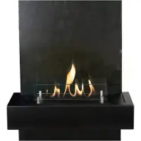 Xaralyn Bio-ethanol wandhaard - Quero BG - glas - 2 KW verwarming - wandombouw inclusief inbouwhaard - sfeerhaard