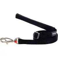 Animal Boulevard L6-zz-bb-20 - Hals- En Leibanden - Hond - Rd Leiband Zwart-m 20mmx1,8m - Maat: M