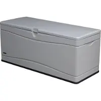 Lifetime Kunststof Tuinbox 495 liter, opbergbox en tuinkist, lichtgrijs, 61x152x67 cm