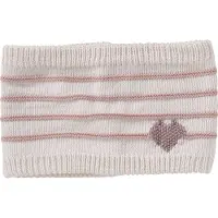 Vertbaudet Meisjesmuts + snood + wanten/handschoenen met strepen/hartje ecru