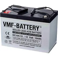 VMF DC104-12 AGM Deep Cycle accu (12V, 104 Ah, T12 terminal)