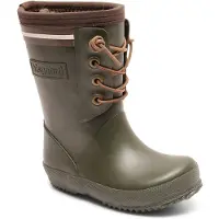Bisgaard Regenlaars Kids Lace Thermo Green-Schoenmaat 37