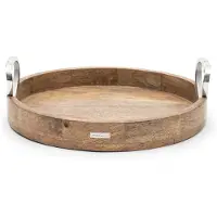 Rivièra Maison Dienblad Rond - Pretty Hearts Serving Tray - Naturel
