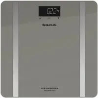 Taurus Inception Precission, elektronische personenweegschaal, 180 kg, 100 g, grijs, 3 kg, kg, lb