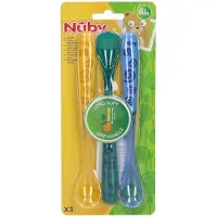 Nuby Lepel Met Lange Handgreep 6Maanden+ Id5377 3 St Overige